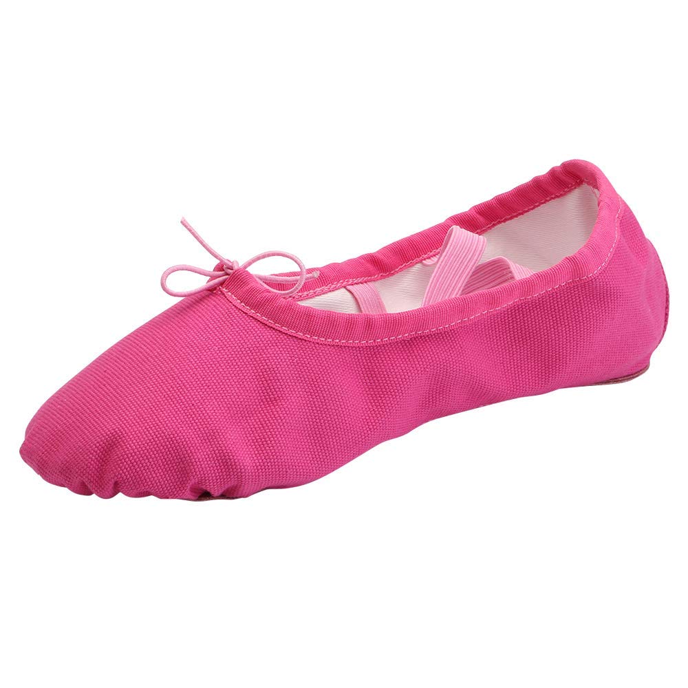 Women Canvas Ballet Slippers Dance Shoes Adult Practice Yoga Flat Belly Shoes