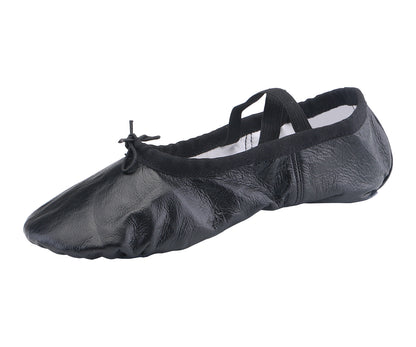 missfiona Leather Ballet Shoes for Women Split Sole Ballroom Slipper Dance Practice Flat