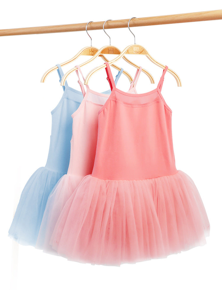 Girls Ballet Dance Dress 6 Layered Tutu Skirt Leotard Sleeveless Camisole Ballerina Outfit