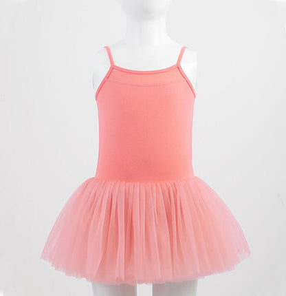 Girls Ballet Dance Dress 6 Layered Tutu Skirt Leotard Sleeveless Camisole Ballerina Outfit