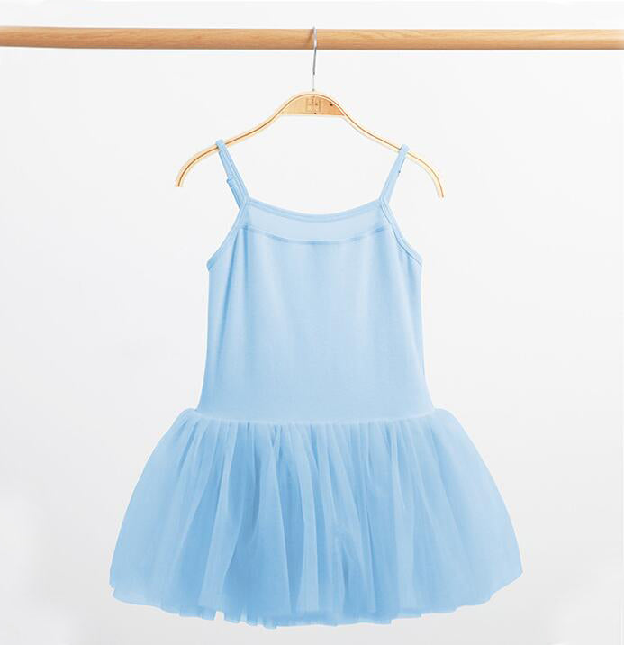 Girls Ballet Dance Dress 6 Layered Tutu Skirt Leotard Sleeveless Camisole Ballerina Outfit