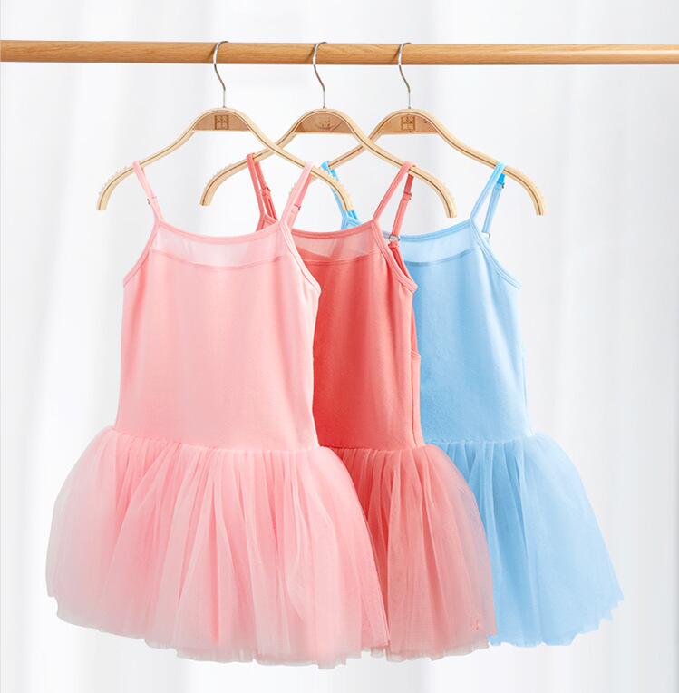 Girls Ballet Dance Dress 6 Layered Tutu Skirt Leotard Sleeveless Camisole Ballerina Outfit