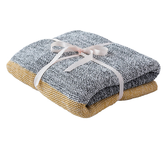 Soft 4 Ombre Color Knitted Throw Blanket 2019 for Sofa Bed Home Decor 51x67 Inch All Season